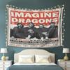 1 шт. Гобелен с изображением группы Imagine Dragons Прочный, устойчивый к складкам, мягкий полиэстер, настенное панно с вдохновляющими цитатами