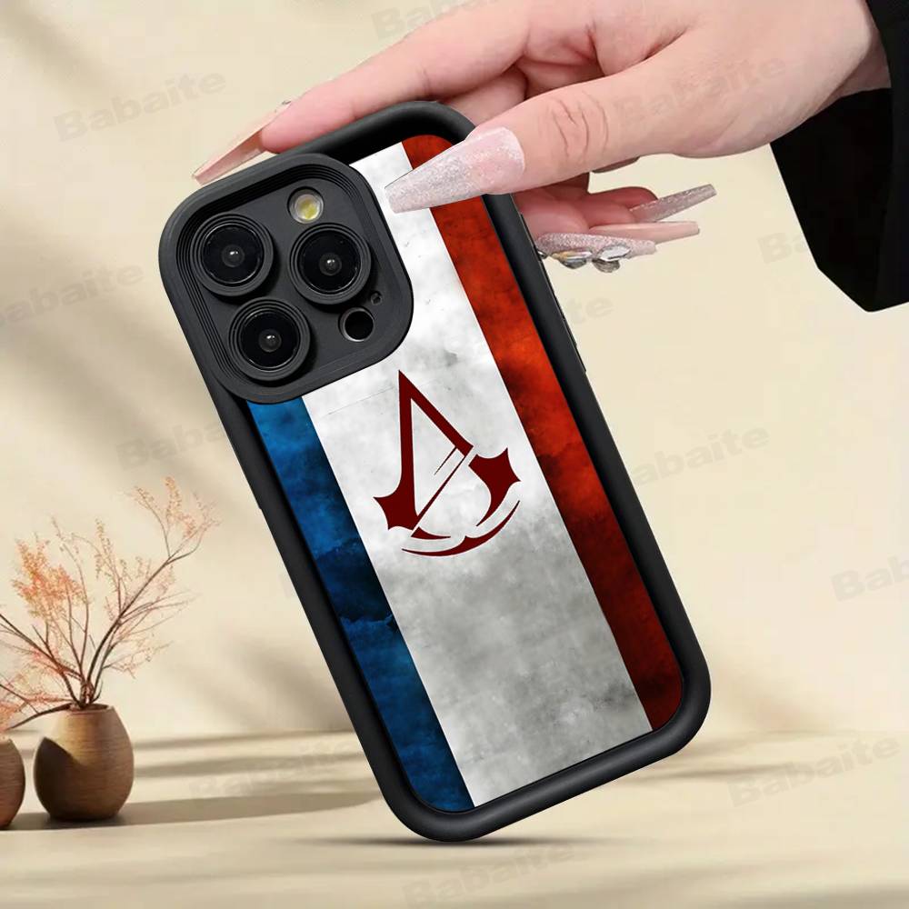 Чехол для игрового телефона A-Assassin S -Creed для iPhone 17 16 15 14 13 12 11 Pro Max Mini Plus Мягкая задняя крышка из ТПУ
