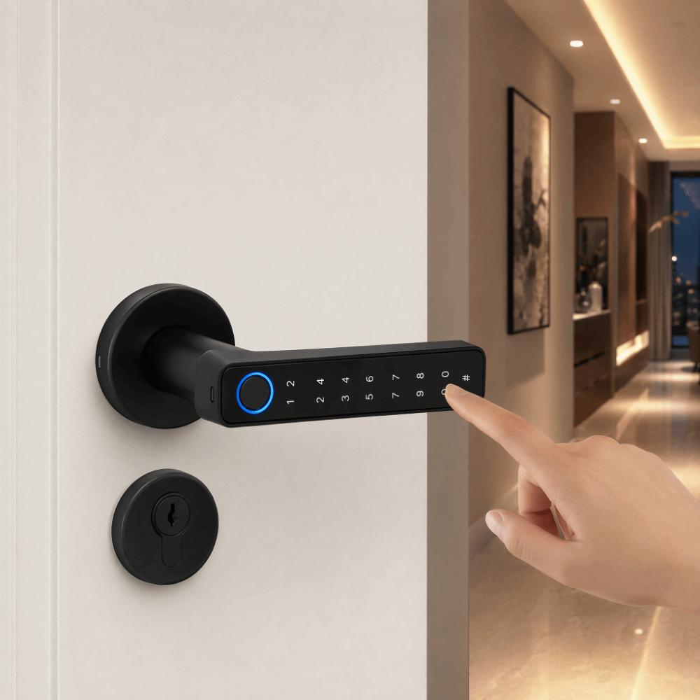 Remote Lock Smart Fingerprint Door Lock Bluetooth Biometric Door Lock Apartment Layout