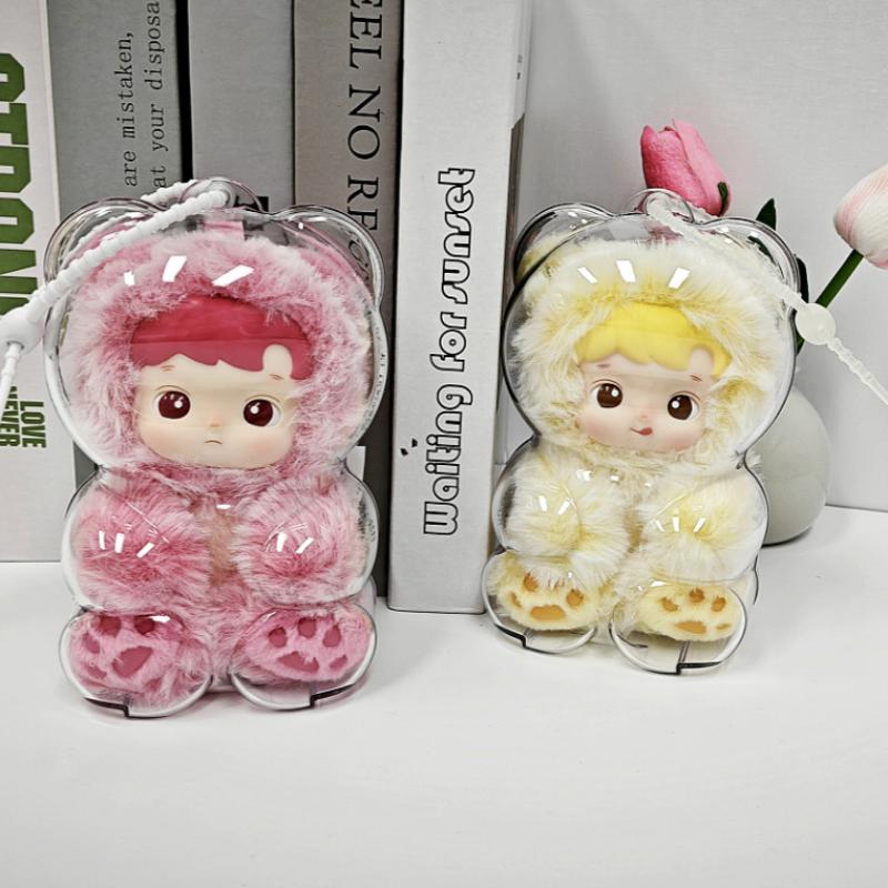 Коллекция эмалевых плюшевых брелоков Hacipupu в виде мармеладных мишек с защитным пылезащитным чехлом, милый аксессуар с персонажем, подарок