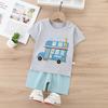 Kids Short Sleeve T-shirt + Shorts Set Summer