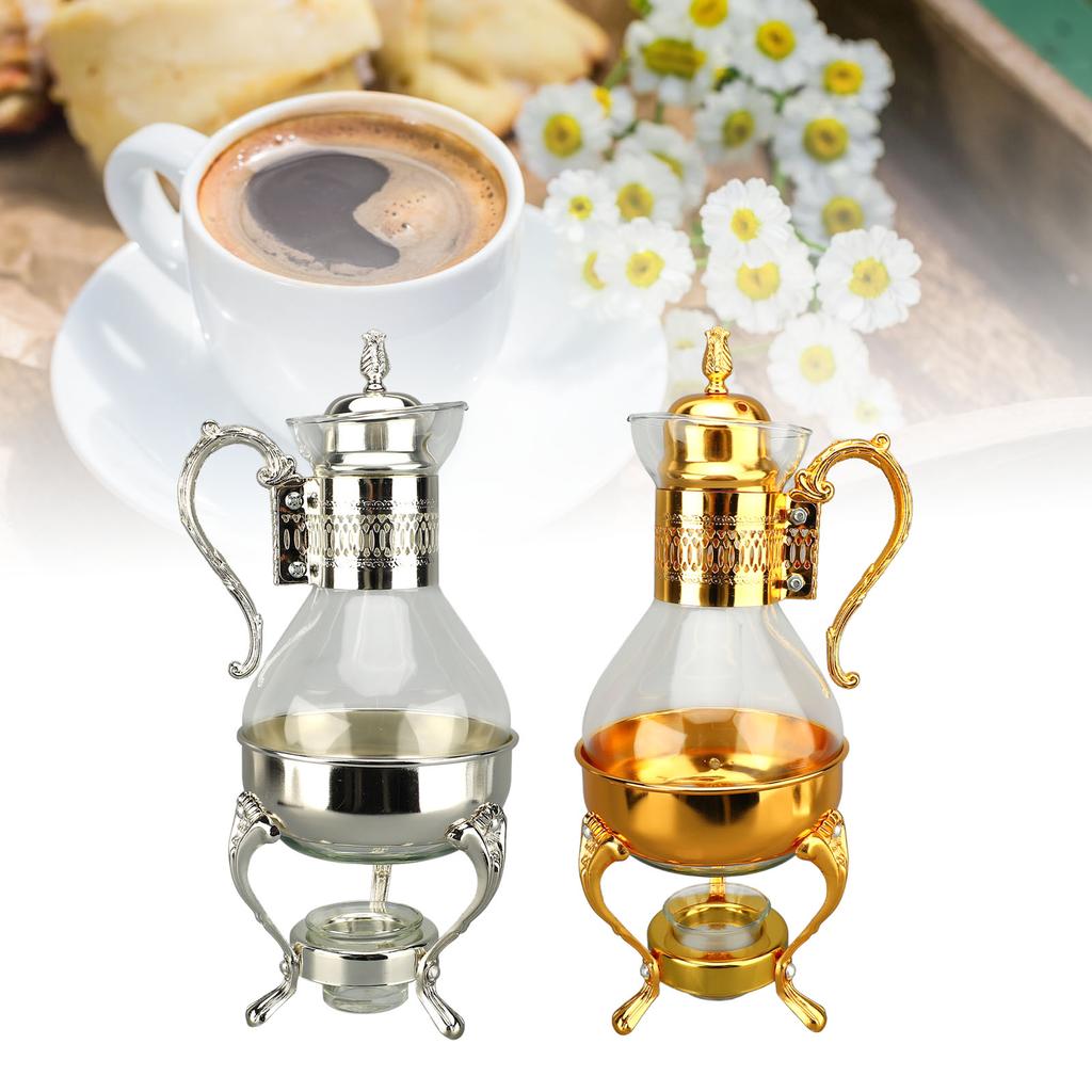 Набор стеклянных кофейников, подогреваемый кувшин для воды с крышкой и чашкой, чайник для горячего и холодного чая в винтажном стиле для H