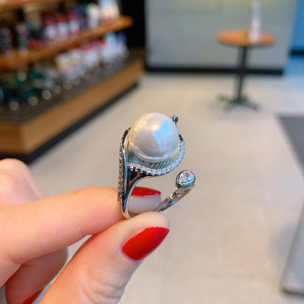 Желаю Ao Fritillary Pearl Женское кольцо Модное Креативное ювелирное изделие Регулируемое кольцо для руки Модное