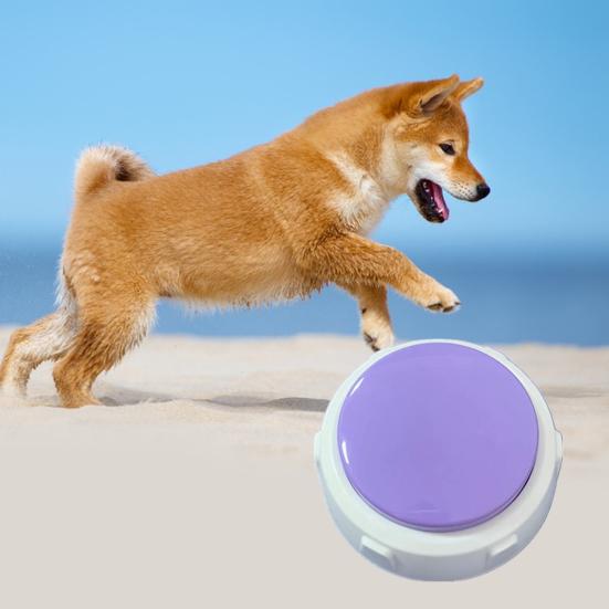 Кнопка записи Легко дрессируйте своего питомца Общение Дрессировочный зуммер для питомцев Собаки Кошки Щенки 30 секунд записи и воспроизведения Говорящая кнопка Смешная