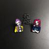 1/4Pcs Kpop Demon Hunter Character Enamel Brooch Cartoon Anime Lapel Pins Backpack Clothing Accessories  Jewelry Gift