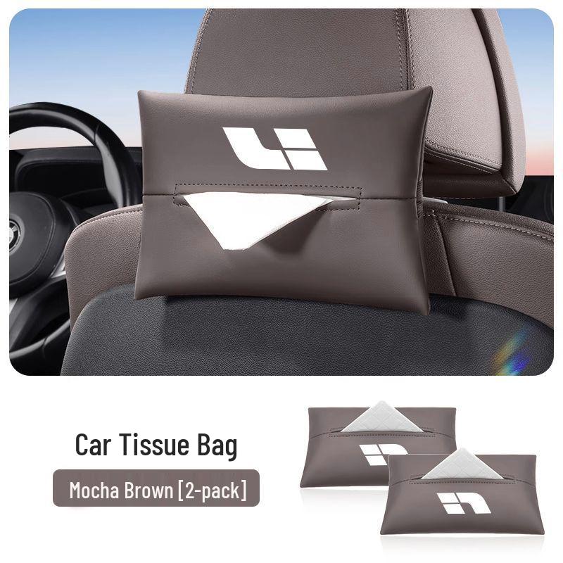 Ideal Car Tissue Box - Hanging Pull-out Design for Armrest