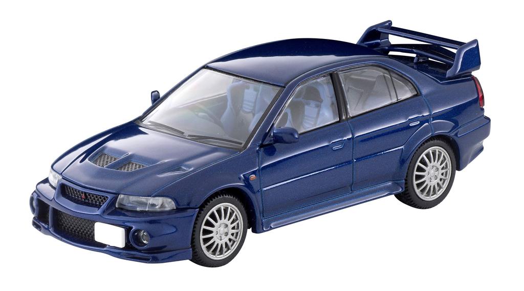 Tomica Limited Vintage Neo Scale Mitsubishi Lancer GSR Evolution VI Navy Blue Finished Model 312406 1/64 LV-N190c