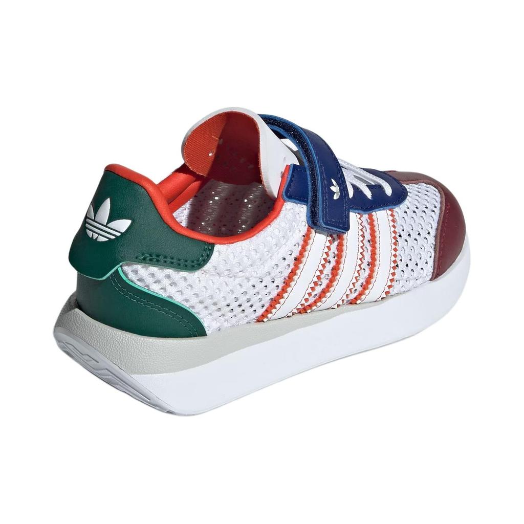 Adidas Originals Country Xlg Тканевые Удобные Универсальные Амортизирующие Прочные Низкие Детские Повседневные Кроссовки Детские Повседневные Кроссовки Белые Оранжевые Красные IF6897