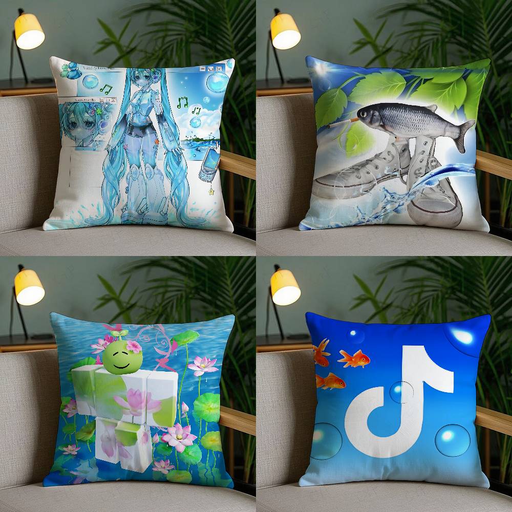 CuteFrutiger Aero Arts Customizable Square Pillowcases Stylish And Soft Perfect For Beds Cars And Sofas