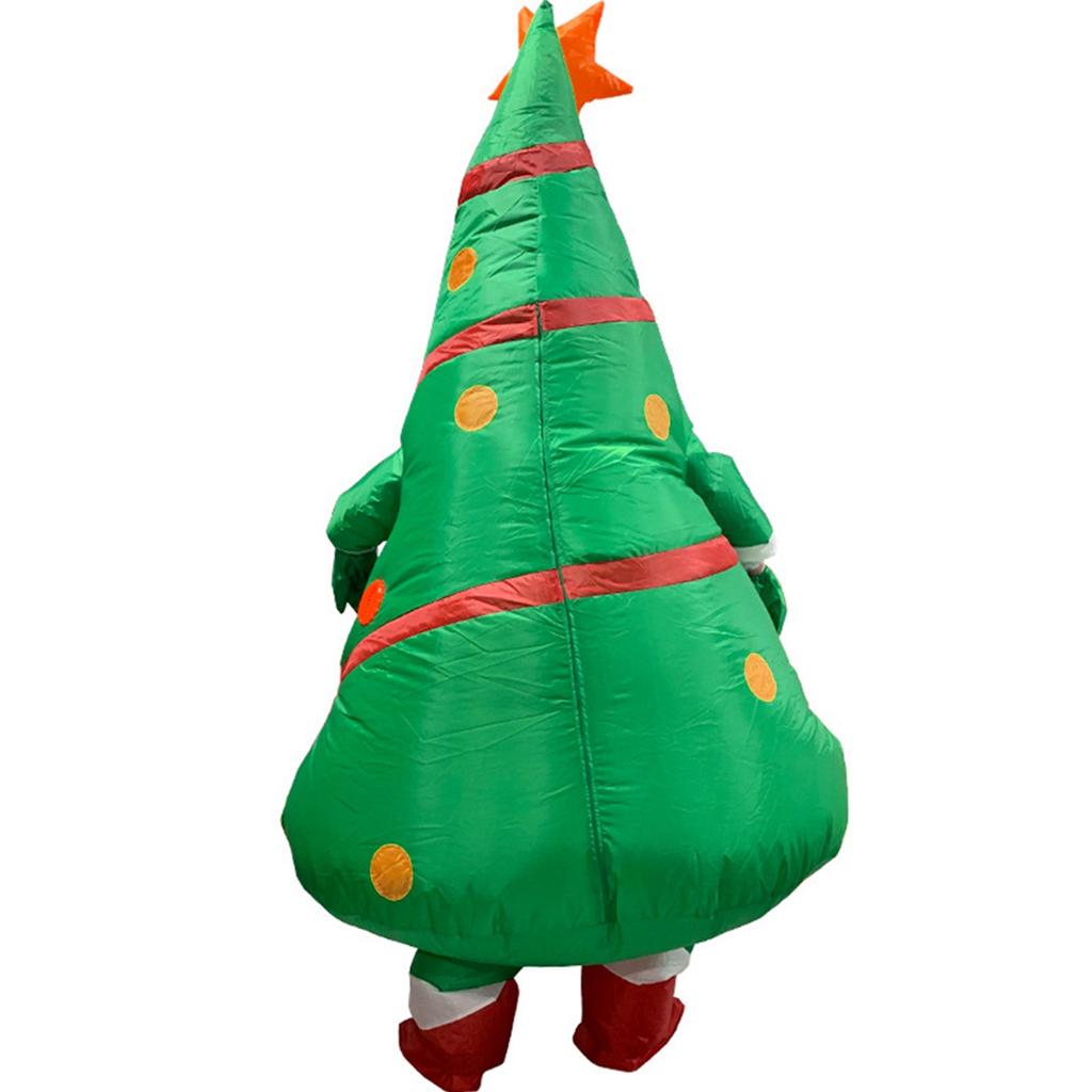 Рождественские мультяшные кукольные костюмы Воздушная модель Надувная рождественская елка Одежда Смешные наряды Реквизит