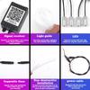 6 In 1 Car LED Interior Atmosphere Lights Optic Fiber APP Music Control RGB Ambient Light Auto Decorative Neon Lamp