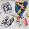 Women's Breathable Korean Street Style Canvas Shoes - Versatile Low-Top White Sneakers