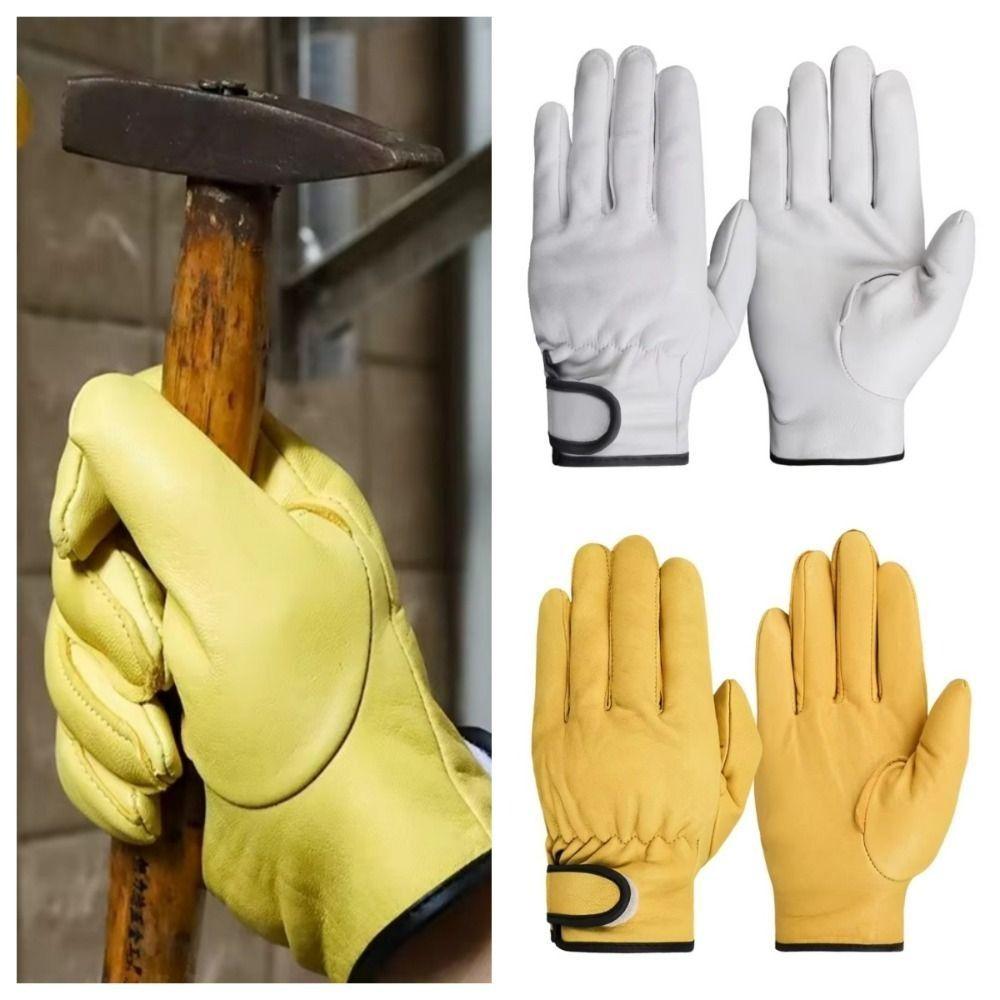 Stretchable Wrist Work Gloves Wear-Resistant Welding Gloves Driver Gloves Labour Safety Supplies