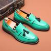 Fashion Fashion Men's Casual Leather Shoes Men Classic British Style Tassels Loafers Moccasins Mens Party Wedding Flats