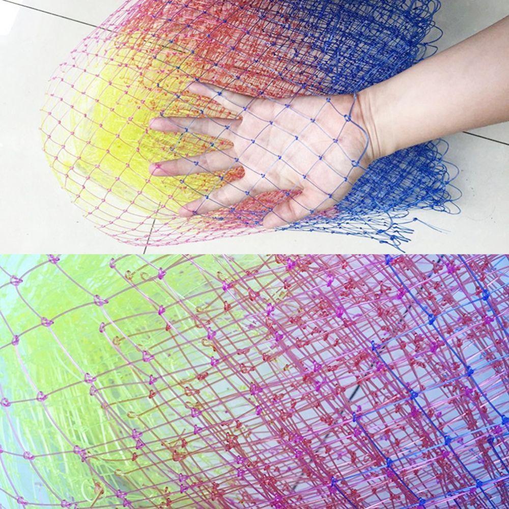 High Quality Fishing Tackle Depth Folding Dip Net Fishing Nets Collapsible Rhombus Mesh Nylon