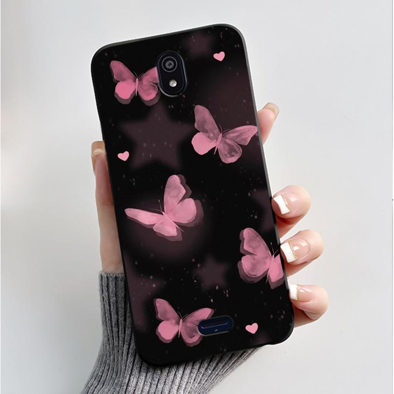 For Nokia C100 TA-1484 Case Luxury Fashion Butterfly Flowers Black Soft Silicone Cover For Nokia C100 C 100 NokiaC100 Phone Case