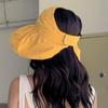 Foldable Sunscreen Hat Cotton Empty Top Cap New Sun Hat