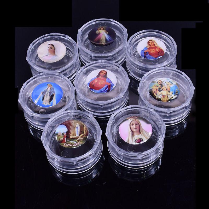 Durable Plastic Rosary Box With Unique Random Image For Baptism And Wedding Gifts