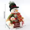 Christmas Standing Snowman Dolls Rustic Desktop Cheer Atmosphere Decoration Suitable for Living Room