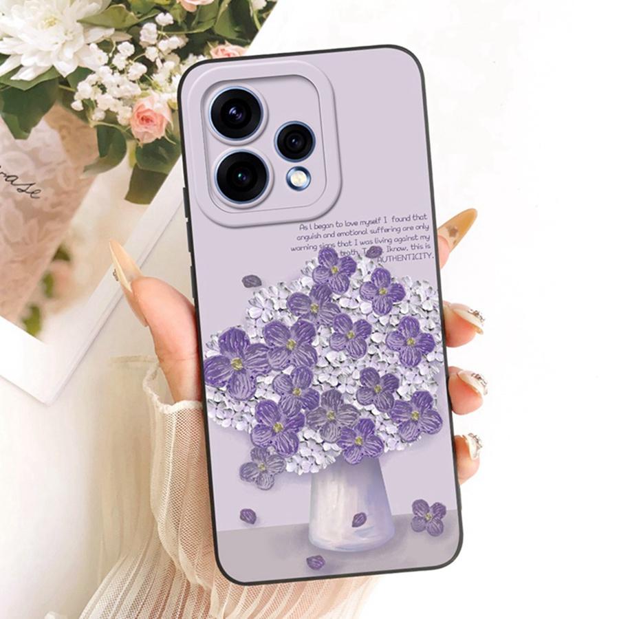 Чехол для OPPO Reno 15C Милые Цветочные Мультяшки Расписной Чехол для Телефона Силиконовый Мягкий Fundas Оболочка для OPPO Reno15 F Reno 15Pro 15F Сумки