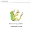Enamel Green Frog Ring Weird Finger Ring Fashion Creative Frog Ring  Girls