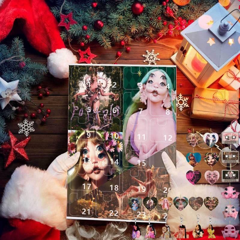 Мартинес 24 шт. Мелани Слепая коробка Рождественский подарок Фигурка Рождественский обратный отсчет Подвеска