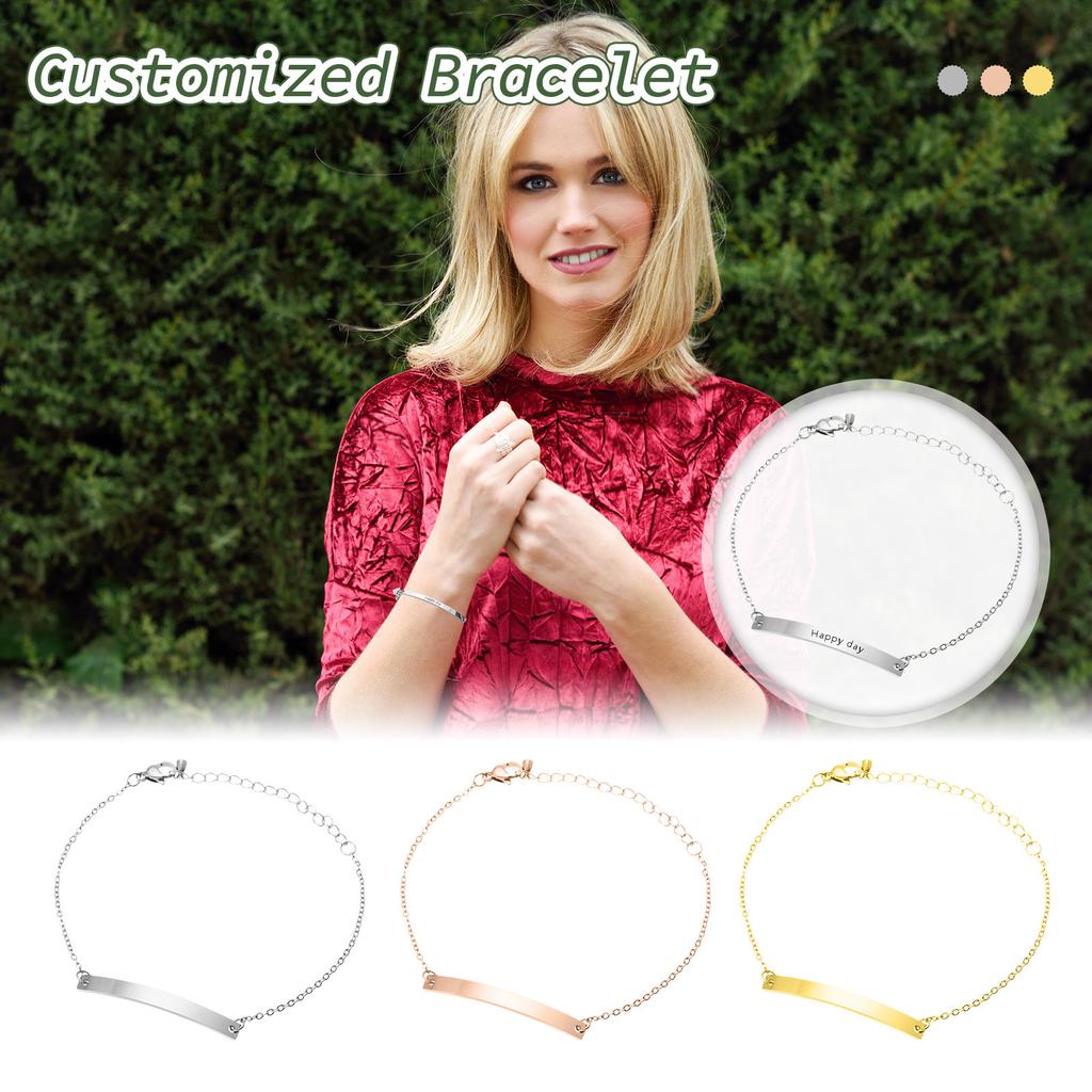 Customized - Woven Bracelet Couple Steel Bracelet