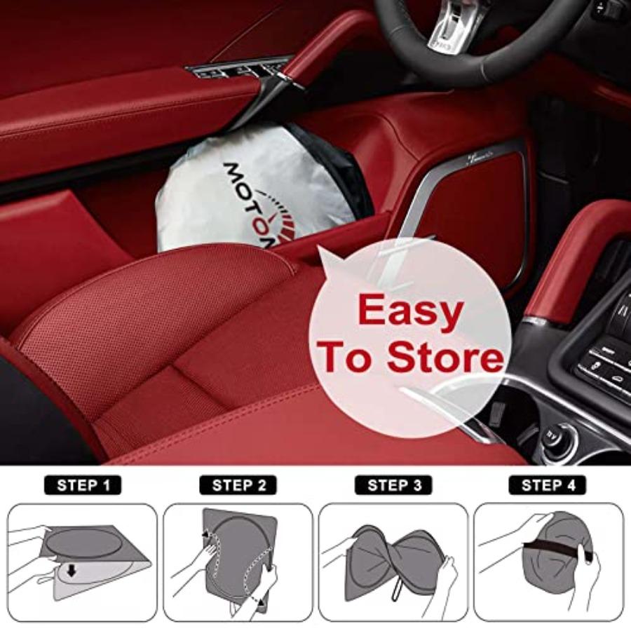 Car Windshield Sun Shade - Custom for [4 Layers Nano Coating] SUV, Base, Sport, Hybrid, A-Spec, with Storage Pouch Durable Mate