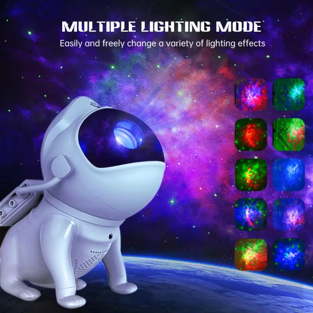 New Space Dog Night Light  Star Astronaut Projector App Nebula Lamps  Lights  Children Bedroom Decorative Birthday Gift