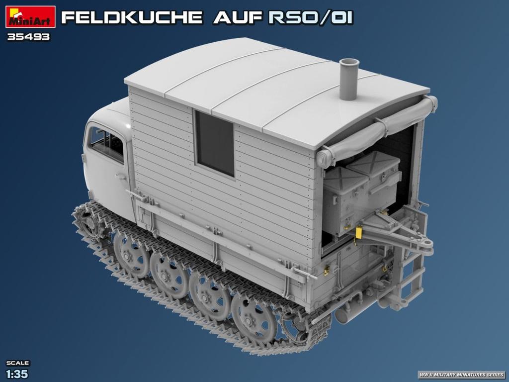 MiniArt Scale Field Cake Plastic Model Kit MA35493 1/35 RSO/01 (Military Vehicle)