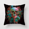 Colorful Skull Pattern Pillowcase Car Ornaments Office Living Room Home Pillowcase