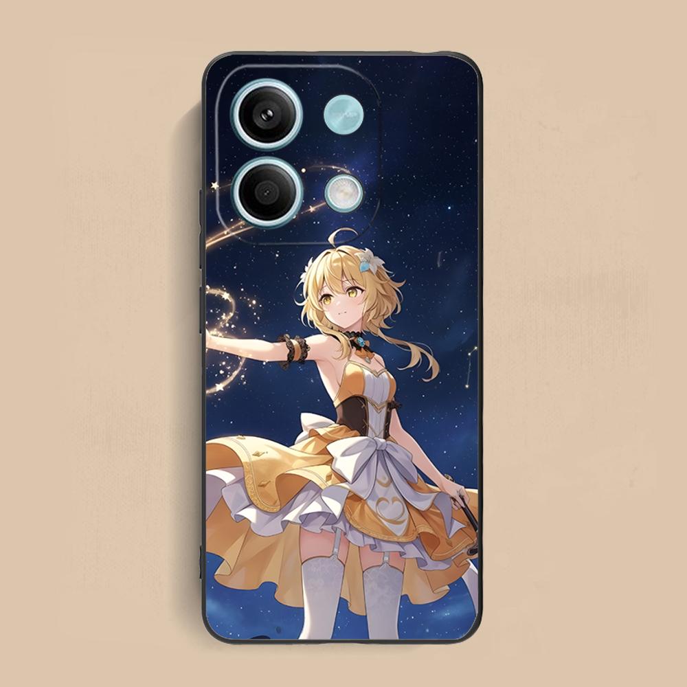 Game GI Lumine Matte TPU Mobile Phone Case for Xiaomi Redmi Note 14 13 12 11 S Pro Plus 4G 5G Colorful Printing Cover