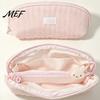 Stationery Organizer for Office Shell Shape Pencil Pouch, Large Capacity Durable Polyester Organizer, Student Case School Multilayer Partition Bag And