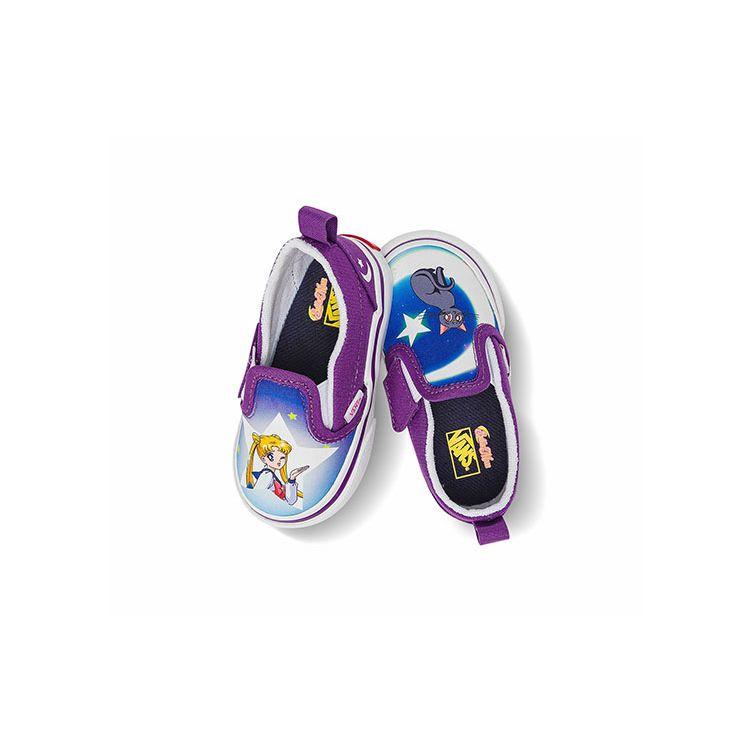 Sailor Moon x Vans Slip-On V Детские Кроссоссовки Pretty Guardian - Сине-Фиолетовые Малыш VN0A5EFK5RH
