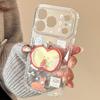 Красное Яблоко Олень Качающаяся Подставка 16 Pro Max Чехол для Телефона для IPhone 17, 12 Прозрачный, 15 Мультяшная Серия