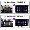For Mercedes Benz Smart Fortwo 2006 2007 2008 2009 2011-2015 Car Radio Multimedia Player Android 2 Din Carplay Navigation GPS