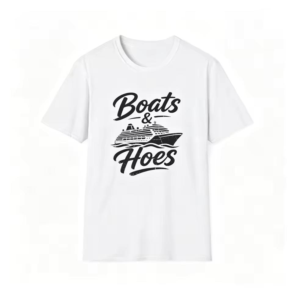 Boat and Shovel Cruise T shirt, Fun Maritime Cruise Pattern, Group Travel Boat Cruise Party Vacation T shirt