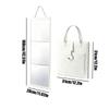 Foldable Portable Full Length Mirror, Acrylic Shatterproof Hanging Mirror for Wall Door, 108x28cm Body Mirror for Home Travel