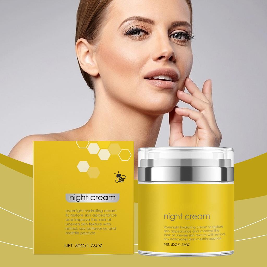 Ночной крем для укрепления кожи лица Питательный, осветляющий, увлажняющий, увлажняющий, разглаживающий морщины, увлажняющий крем для ухода за кожей