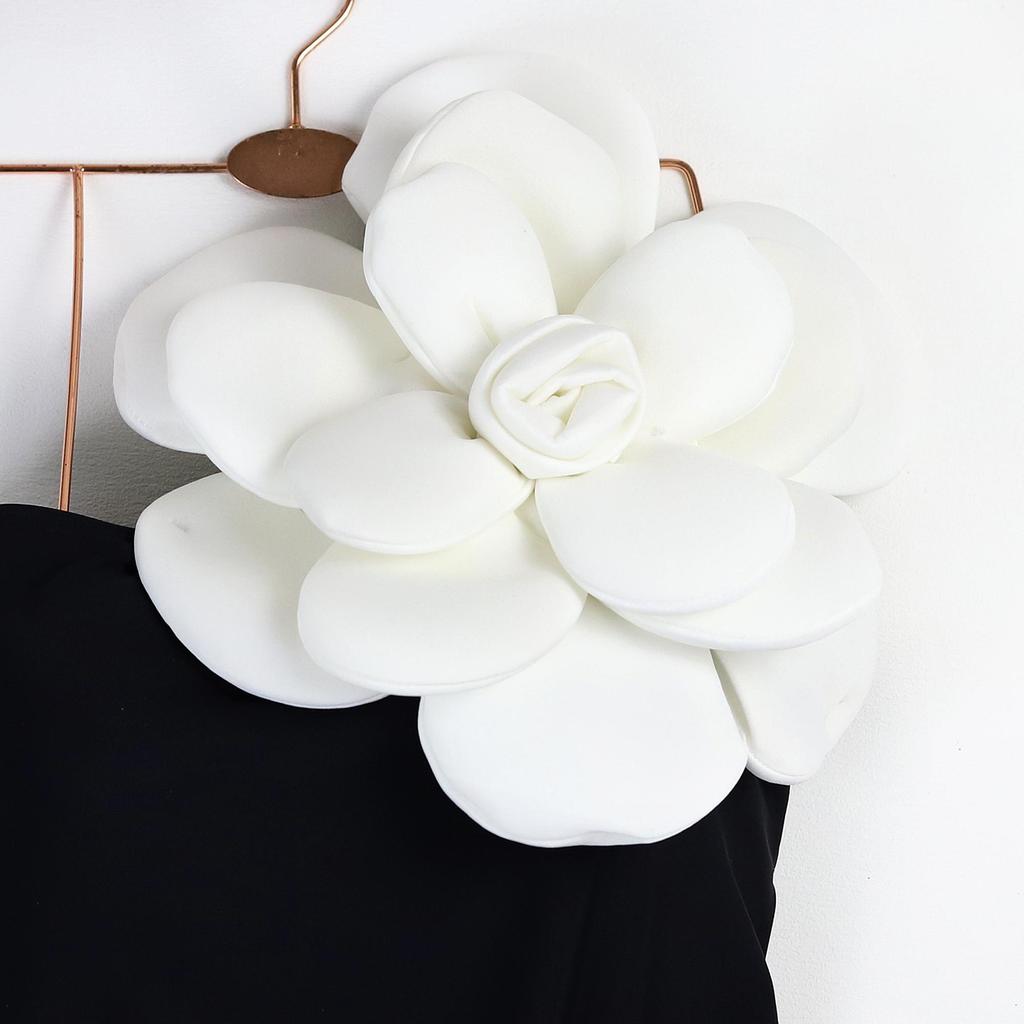 2024 сексуальное бикини с 3D цветком, однотонный цельный купальник, женские купальники, летние роскошные пляжные монокини для девочек, банный костюм