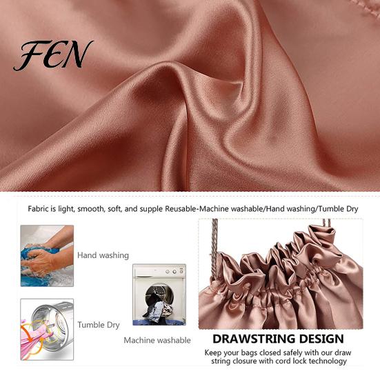 Home Storage Bag for Kitchen Bathroom Dorm Dust Cover Drawstring Bag, Large Capacity Foldable Silk Imitation Space-Saving Organizer, Wear-resistant