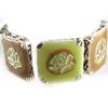 Les Trésors De Lily [E0378] — Дизайнерский зелено-коричневый браслет «Гейша»