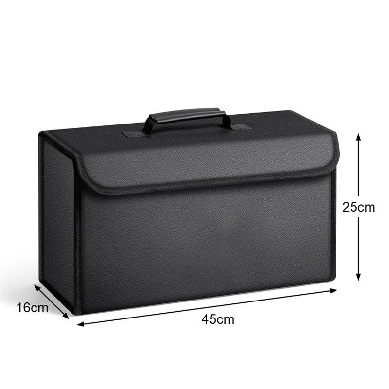 MLKL5 Carbon Fibre Car Trunk Travel Storage Box Large Storage Case For BMW E46 E90 E60 F30 F10 E39 E36 F20 E87 E90 E70 E91 E30 sticker