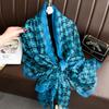 New Yourou yarn butterfly photo silk scarf fashion beach scarf travel vacation shawl sun protection scarf