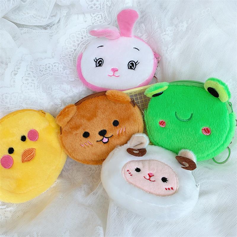 Kawaii Cat кошелек для денег, кошелек, милый кошелек для девочек, женский кошелек с героями мультфильмов, милые дети, сменный плюшевый мешочек для монет, карманный подарок