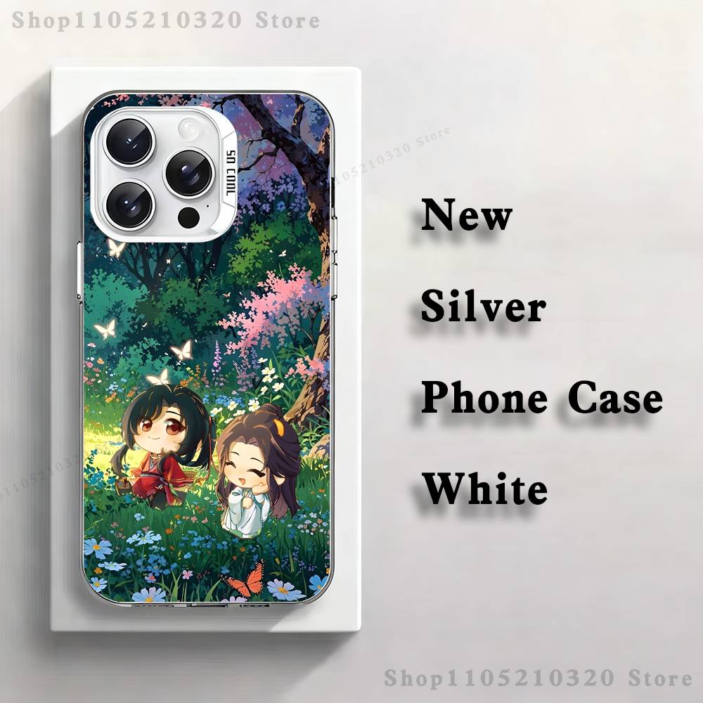 Tian Guan Ci Fu Credit Phone Case For iPhone 17,16,15,14,13,12,11,Pro,XS,Max,Plus,Mini,SE4,E white Matte Shockproof Cover