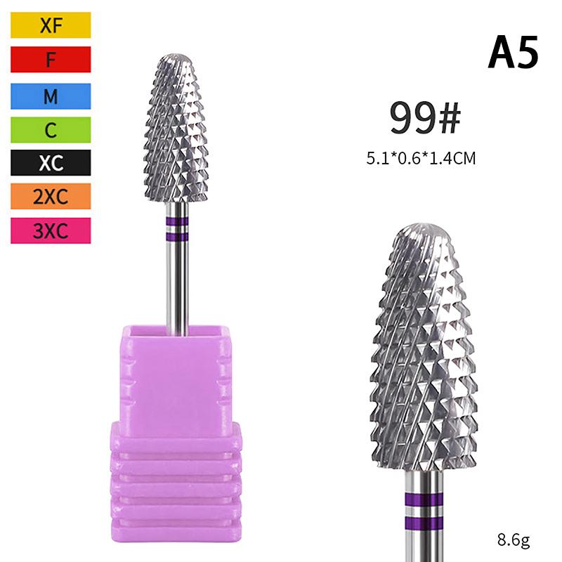 Пилки для ногтей из вольфрамовой стали с хвостовиком для электрической маникюрной машинки
