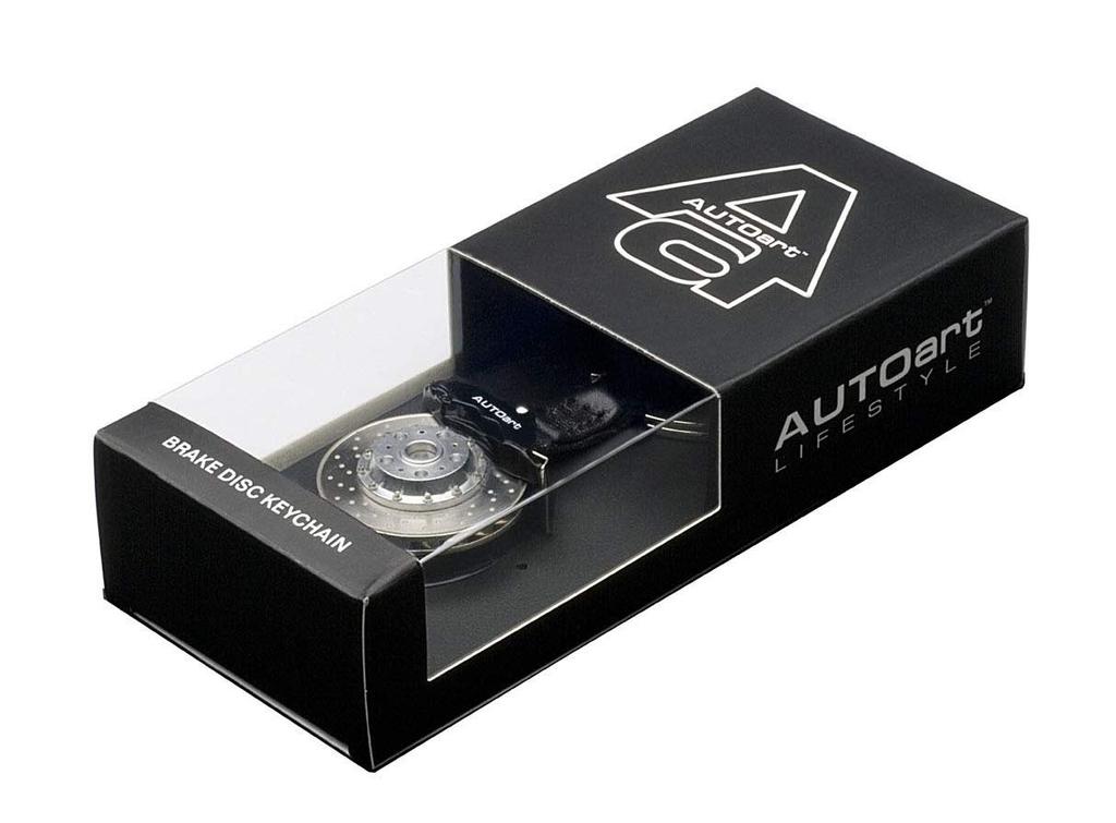 Брелок для ключей AUTOartDESIGN в виде тормозного диска (6-POT/черный суппорт)