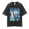 Anime Yugioh Cotton TShirt Vintage Wash Yugi Mutou Cotton Tee Unisex