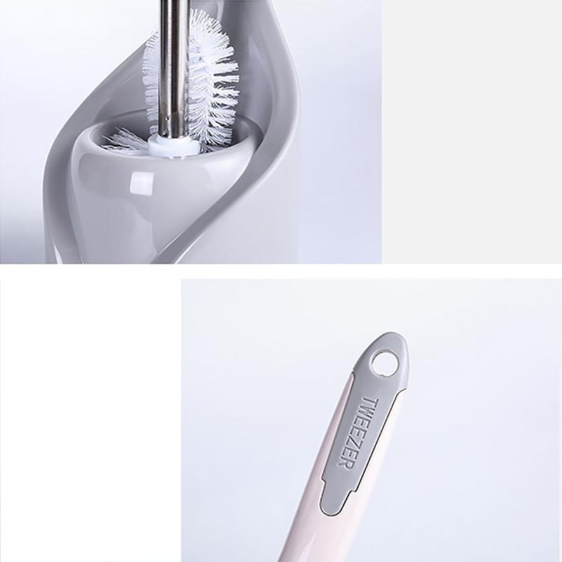Toilet No Dead Ends Toilet Brush Set Cleaning Brush Long Handle Plastic Toilet Brush Toilet Brush Toilet Brush